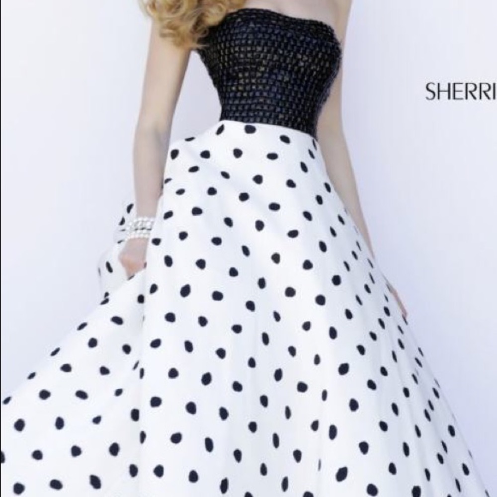 Sherri Hill Polka Dot homecoming dress